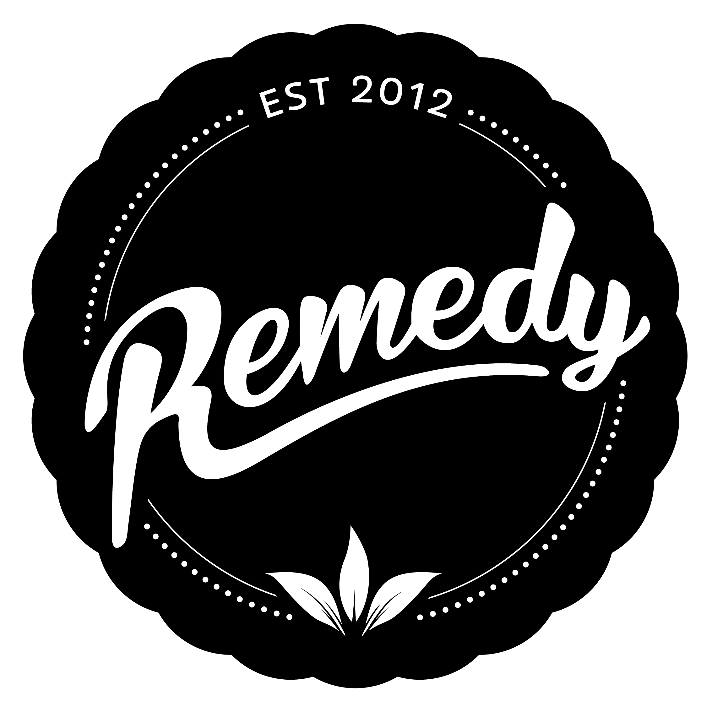 Remedy NOKOM Logo Whiteoutline